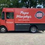Papa Murphy Pizza Vinyl Graphic on food truck