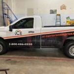 Custom Vinyl Wrap on service pickup truck